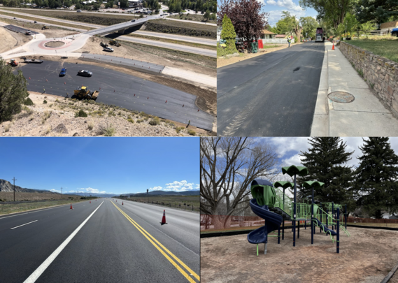 Images of various capital improvement project in Gypsum, CO
