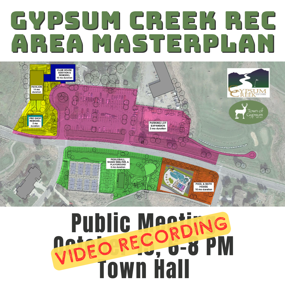 Gypsum Creek Rec Area Masterplan Public Meeting Video Recording