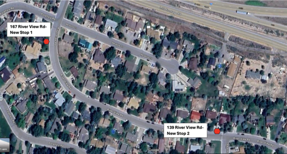 New ECSD Bus Stop locations for Eagle River Estates in Gypsum, CO