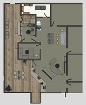 Floor plan for Town Hall renovation