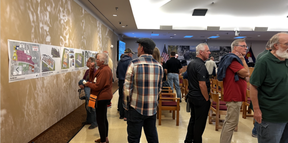 Image of Gypsum residents at one of the Gypsum Creek Recreation Area Master Plan public input meetings
