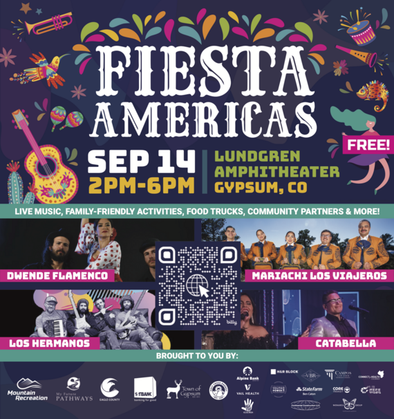 Fiesta Americas event. September 14, 2-6 pm at Lundgren Amphitheater