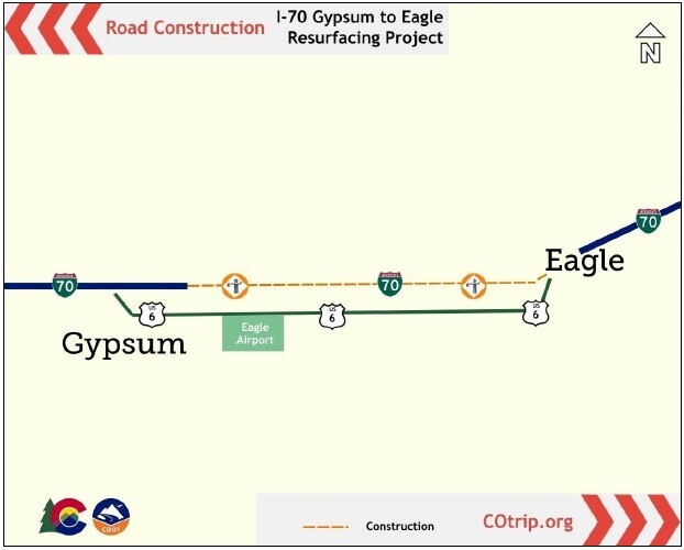 map showing the project scope