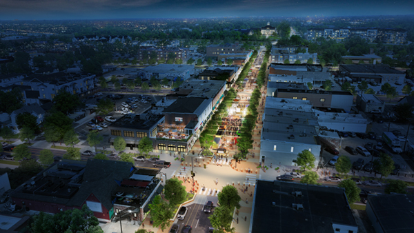 Project Downtown Rendering of Main Street
