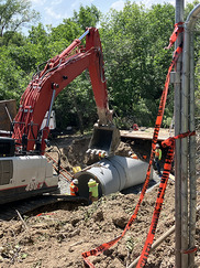Sewer line replacement