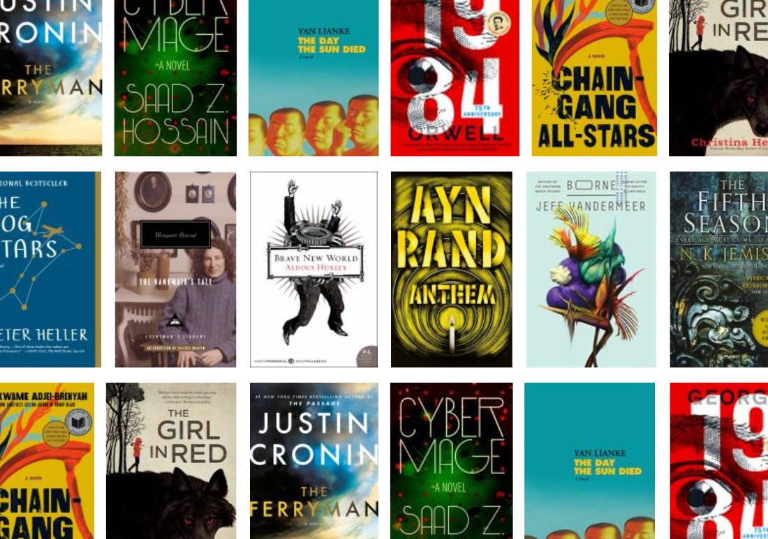 Reading Challenge: image with multiple book covers