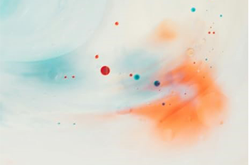 Abstract art made with ecological friendly materials 