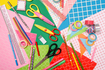 Pop-Up Craft: image of craft supplies