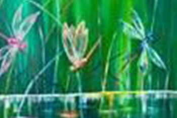 Painting of Dragonfly Pond
