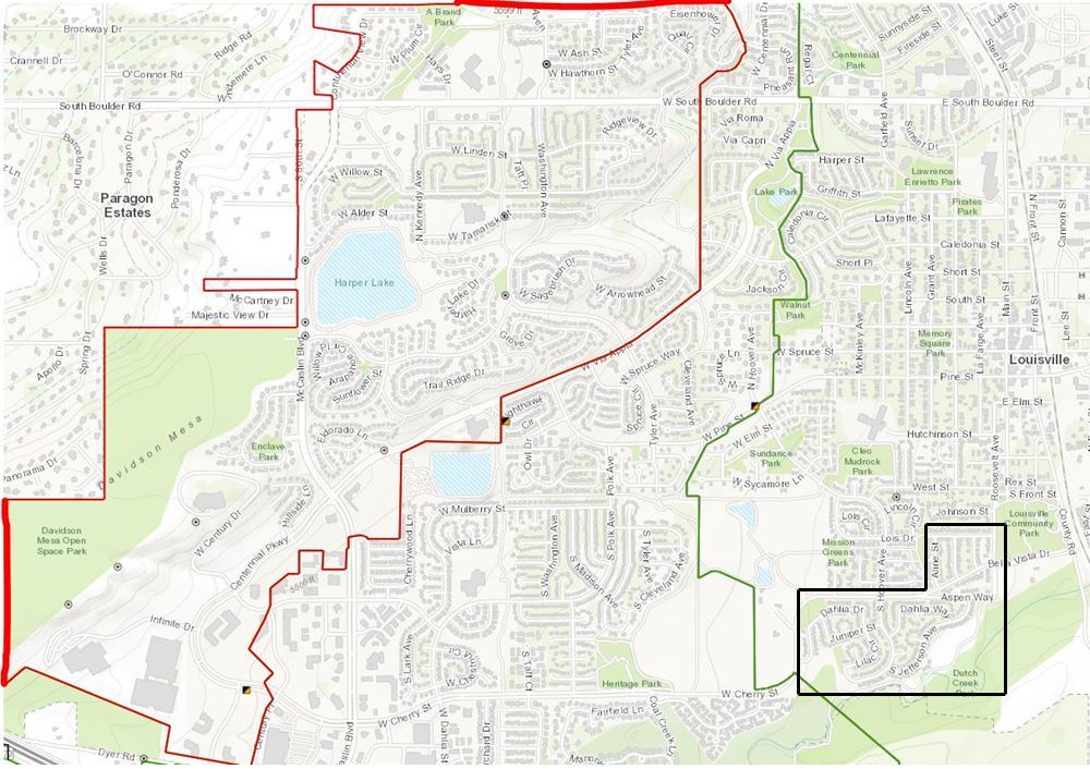 Map depicting the areas in which fire hydrants will be flushed during September and October 2024