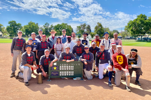 Vintage baseball team