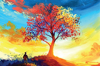 painting of a tree 