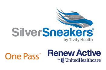logos of Silver Sneakers and Renew active 