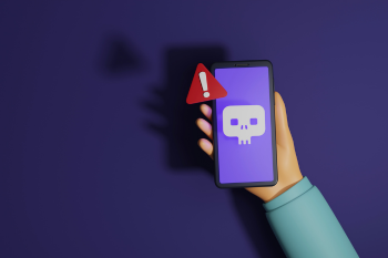 Holiday Scams: illustrated graphic of phone with scam alert