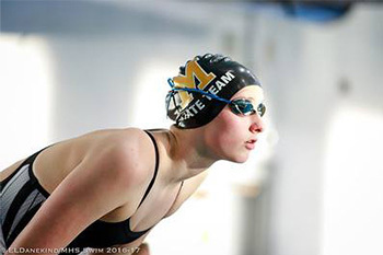 photo of girl from Monarch Swim Team
