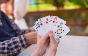 seniors playing bridge