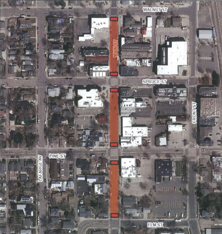 map of main street closures