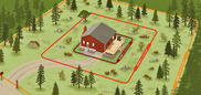 Defensible Space Zones - Graphic