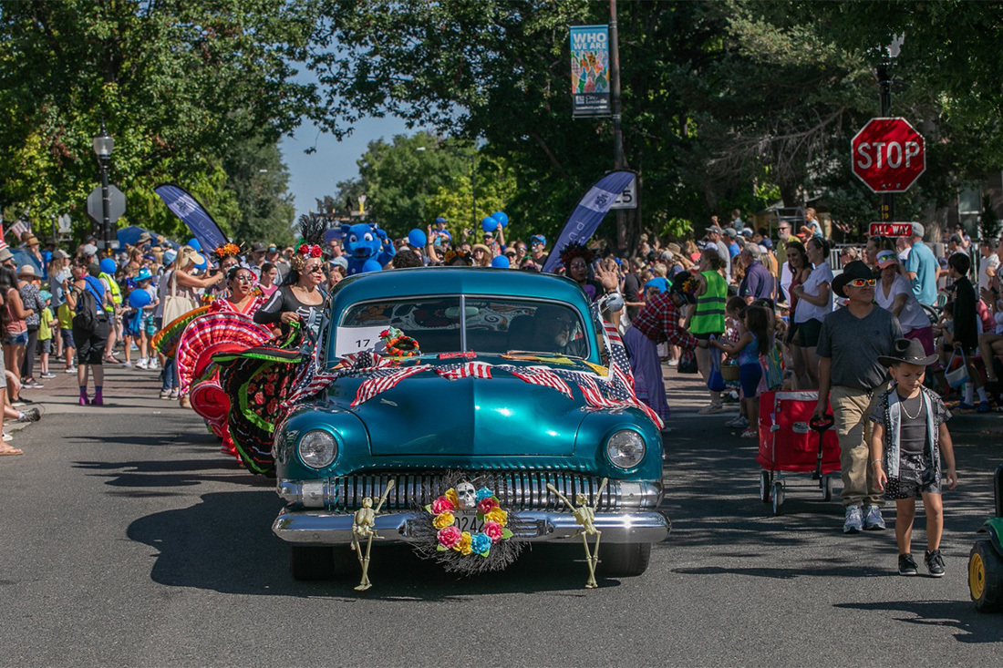 Car decorated for the Labor Day Parade in Louisville