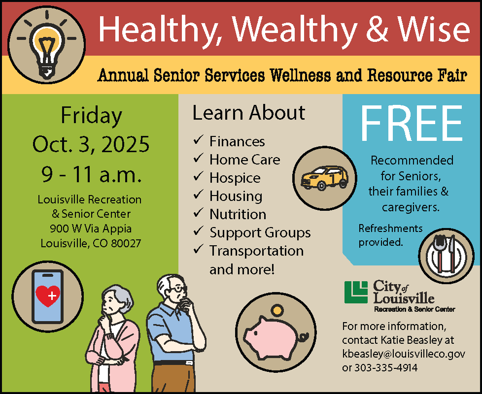 Healthy, Wealthy, and Wise Senior Resource Fair Advertisement