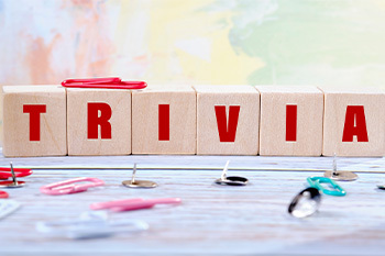 Blocks with the letters spelling "Trivia"