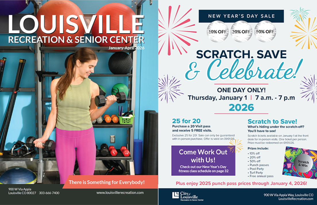 Front and back of winter catalog