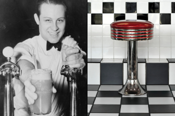 Soda Jerk and Red Barstool