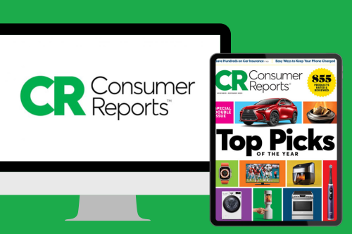 consumer reports logo and graphic