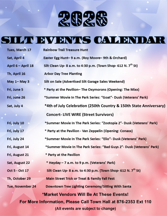 2026 event calendar