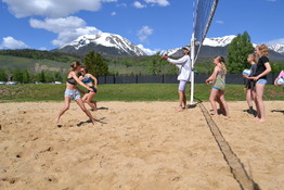 girls beach volleyball