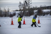 boys ice skating