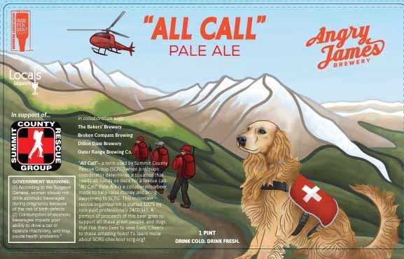 all call brewery label