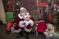 santa with baby