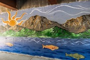 angler mountain mural