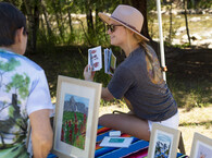 artist at art stroll