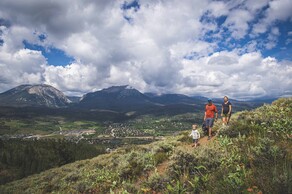 family hiking