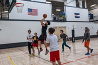 boys playing basketball
