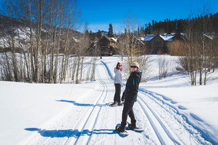 snowshoeing