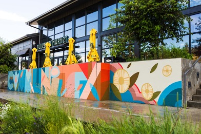 community mural created by The Worst Crew