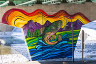 erica nicol fly fishing mural