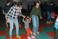 people roller skating