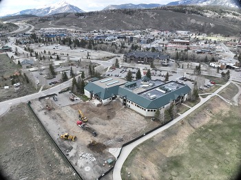 expansion construction at the Silverthorne Recreation Center