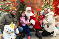 family and santa