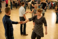 couple dancing at a country western dance
