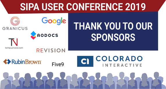 Thank you SIPA User Conference Sponsors!