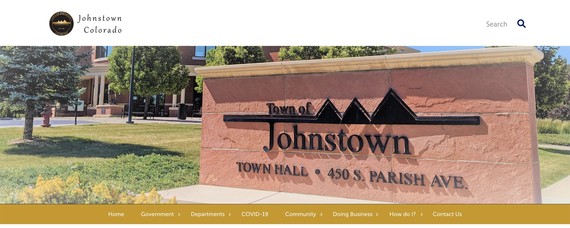 Town of Johnstown Website Home Page