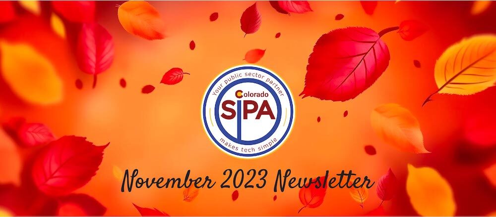 November 2023 Newsletter header fall leaves