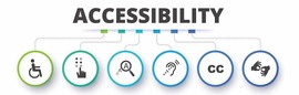 Accessibility icons banner