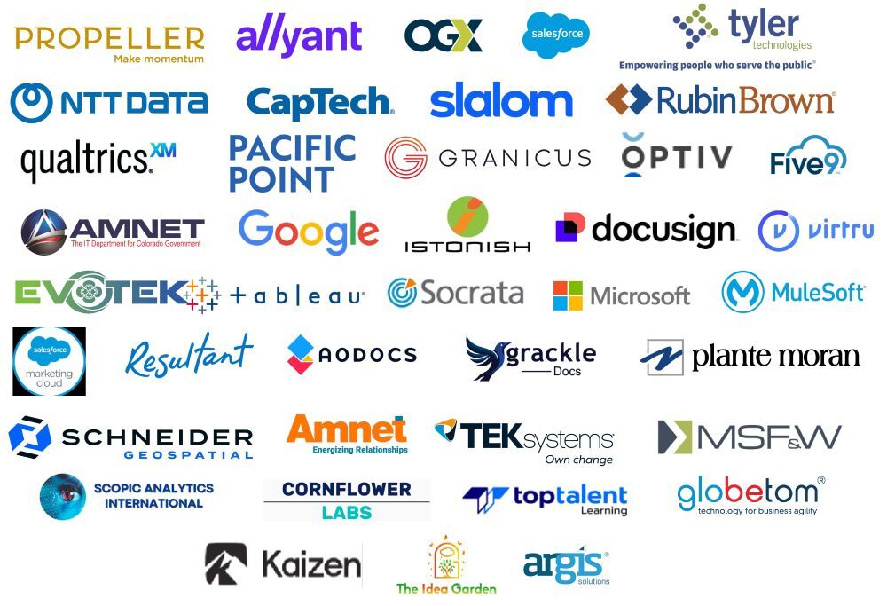 SIPA suppliers as of August 2025 listed by their logos 