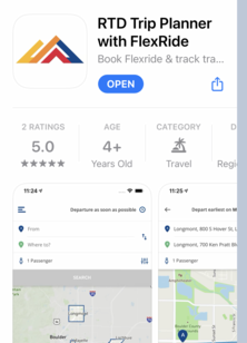 FlexRide app